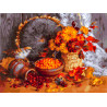  Осенние ягоды Раскраска картина по номерам на холсте Белоснежка 441-AS