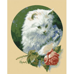 Котенок Раскраска (картина) по номерам акриловыми красками на холсте Menglei