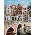 Императорский канал в Амстердаме Алмазная вышивка мозаика Белоснежка