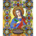 Святая Екатерина Великомученица Набор для частичной вышивки бисером Хрустальные грани