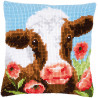  Корова в маковом лугу Набор для вышивания подушки Vervaco PN-0162311