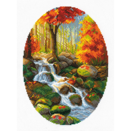  Краски осенней листвы Набор для вышивания Риолис 1978