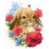  Кролик в цветах Набор для вышивания Риолис 1986
