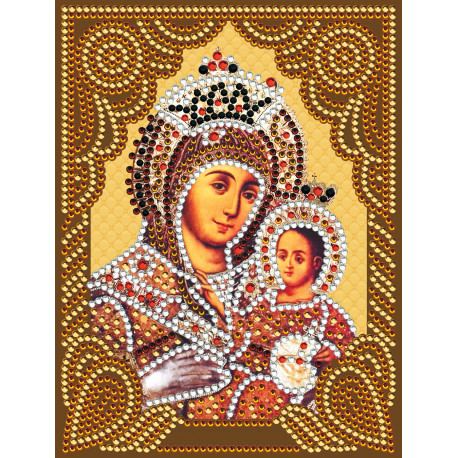  Вифлеемская Божия Матерь Алмазная вышивка мозаика с нанесенной рамкой KM0973