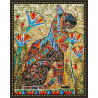  Богиня Бастет Алмазная вышивка мозаика с нанесенной рамкой KM0948