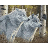  Лесные волки Алмазная вышивка мозаика Гранни Ag2570