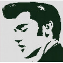 Элвис Пресли Ткань с рисунком для вышивания бисером Конек