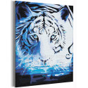 Тигр водяной / Символ года / Животные 75х100 см Раскраска картина по номерам на холсте с неоновой краской