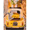 Машина с лимонами Раскраска картина по номерам на холсте Белоснежка