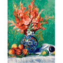 Ренуар. Натюрморт с цветами и фруктами Раскраска картина по номерам на холсте Белоснежка
