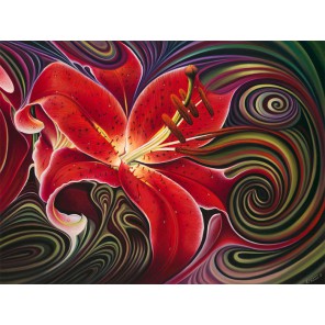 Волшебная лилия Алмазная вышивка (мозаика) Гранни