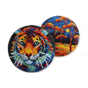  Талисман тигр Набор для вышивания бисером Кроше В-537