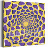  Движущиеся шары / Оптическая иллюзия 100х100 см Раскраска картина по номерам на холсте с неоновой краской AAAA-RS384-100x100