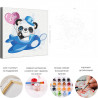  Панда в самолете / Животные Раскраска картина по номерам для детей на холсте AAAA-V0030