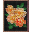 Английская роза Алмазная вышивка мозаика с нанесенной рамкой Molly
