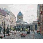 Малая Конюшенная улица Раскраска ( картина ) по номерам акриловыми красками на холсте Белоснежка