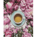 Аромат кофе и цветов Алмазная вышивка мозаика АртФея