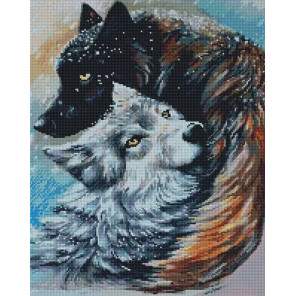  Влюбленные волки Алмазная вышивка мозаика Арт Фея UA110