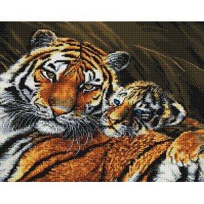  Нежность тигрицы Алмазная вышивка мозаика Арт Фея UA534