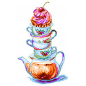 Время чая Ткань с рисунком для вышивания Матренин Посад