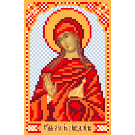  Святая Мария Ткань с рисунком для вышивки бисером Матренин Посад 3033