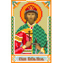 Святой Игорь Ткань с рисунком для вышивки бисером Матренин Посад