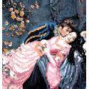 Ромео и Джульета Ткань с рисунком для вышивки бисером Матренин Посад