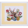  Пасхальный кролик Ткань с рисунком для вышивки бисером Матренин Посад 4157