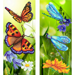  Райские бабочки Ткань с рисунком для вышивки бисером МП Студия Г-141