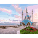 Мечеть в лучах рассвета Раскраска картина по номерам на холсте Paintboy
