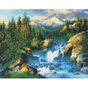 Камышлинский водопад Алмазная вышивка (мозаика) Sddi Anya