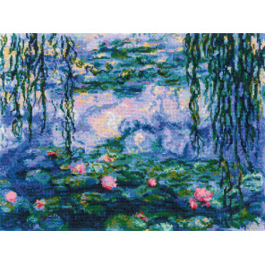  Водяные лилии» по мотивам картины К. Моне Набор для вышивания Риолис 2034