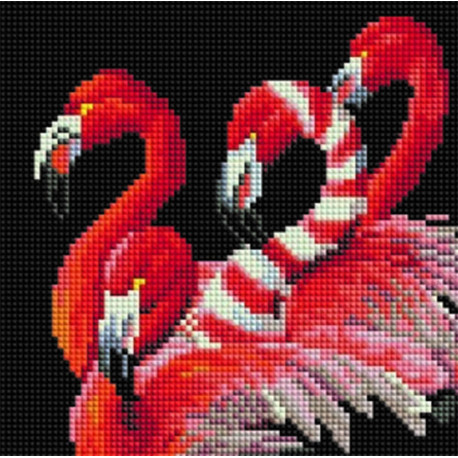  Особый шарм фламинго Алмазная вышивка мозаика АртФея UC223