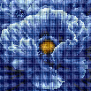 Синие цветы Алмазная вышивка мозаика АртФея UC267