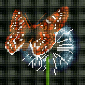  Бабочка на одуванчике Алмазная вышивка мозаика АртФея UC301