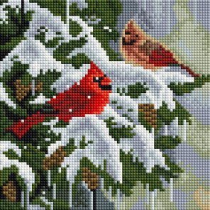  Зимние птицы Алмазная вышивка мозаика АртФея UC306