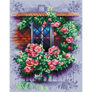  Окошко в сад Алмазная вышивка мозаика Brilliart МС-129