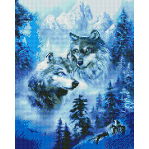  Волки в горах Алмазная вышивка мозаика без подрамника GJW3798