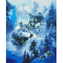 Волки в горах Алмазная вышивка мозаика без подрамника