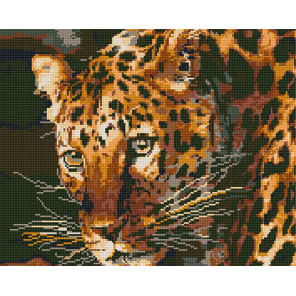  Леопард Алмазная вышивка мозаика без подрамника GJW2327