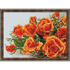  Яркие розы Алмазная вышивка мозаика на подрамнике EQ10226