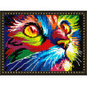  Цветной кот Алмазная вышивка мозаика на подрамнике EQ10199