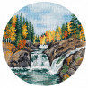  Карелия. Водопад Кивач Набор для вышивания Овен 1484