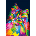 Глазами кошки Раскраска картина по номерам на цветном холсте