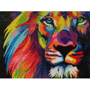  Красочный лев Алмазная вышивка мозаика Алмазная живопись АЖ-4006