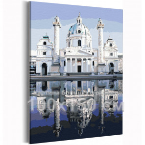  Вена Городской пейзаж Храм 100х150 Раскраска картина по номерам на холсте AAAA-RS539-100x150