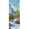  Горная река Ткань с рисунком для вышивания Матренин Посад 0863