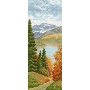  Горное озеро Ткань с рисунком для вышивания Матренин Посад 0865