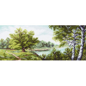  На берегу Волги Ткань с рисунком для вышивания Матренин Посад 1069