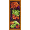 Полка с овощами Ткань с рисунком для вышивания Матренин Посад
